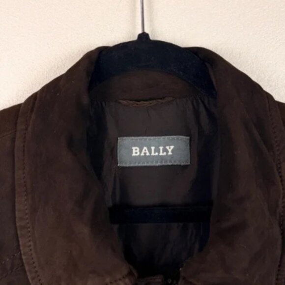 Bally Mens Vintage Suede Chore Chocolate Brown Jacket Mens 46 - Picture 2 of 7